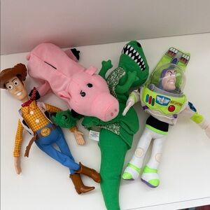 Toy Story Action Figures Set - Woody, Buzz Lightyear, and Rex
